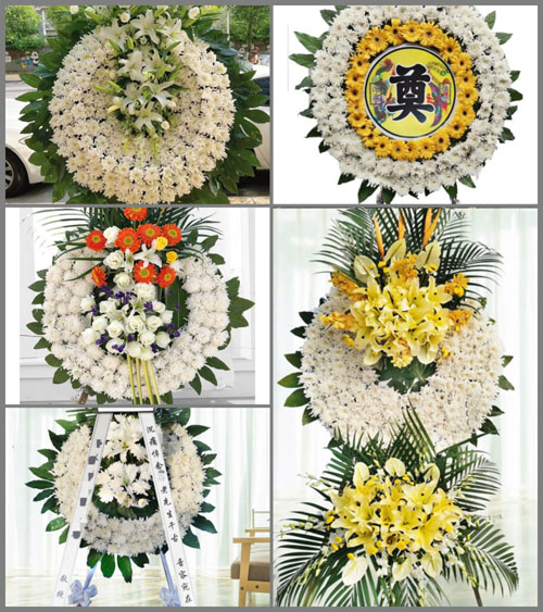 安徽宿州市灵璧县禅堂乡黄桥村花圈速递
